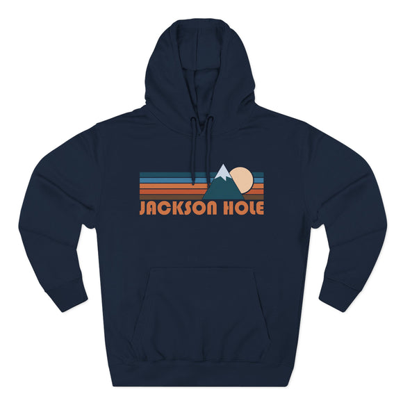 Jackson Hole, Wyoming Hoodie - Retro Mountain Unisex Sweatshirt