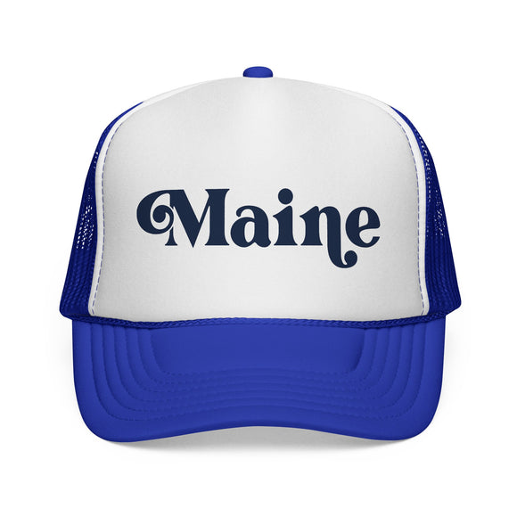 Maine Retro Mountains Trucker Hat