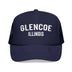 Kids Glencoe, Illinois Trucker Hat - Youth Snapback Cap on white background