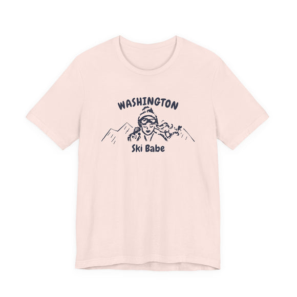 Washington Ski Babe T‑Shirt - Retro Skiing Graphic Tee