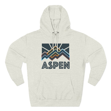 Aspen, Colorado Hoodie - Retro Mountain Unisex Sweatshirt