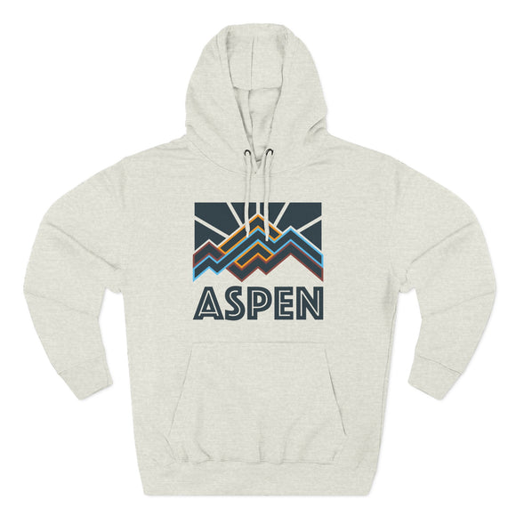 Aspen, Colorado Hoodie - Retro Mountain Unisex Sweatshirt