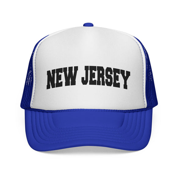 New Jersey Retro Collegiate Style Trucker Hat