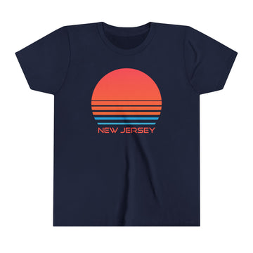 New Jersey Youth Shirt - Retro 80s New Jersey Kid's T-Shirt - 0