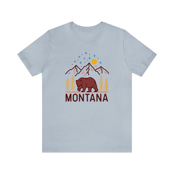 Buy light-blue Montana T-Shirt - Retro Unisex Montana Shirt