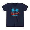 Cancun, Mexico Youth Shirt - Retro Palm Tree Cancun Kid's T-Shirt