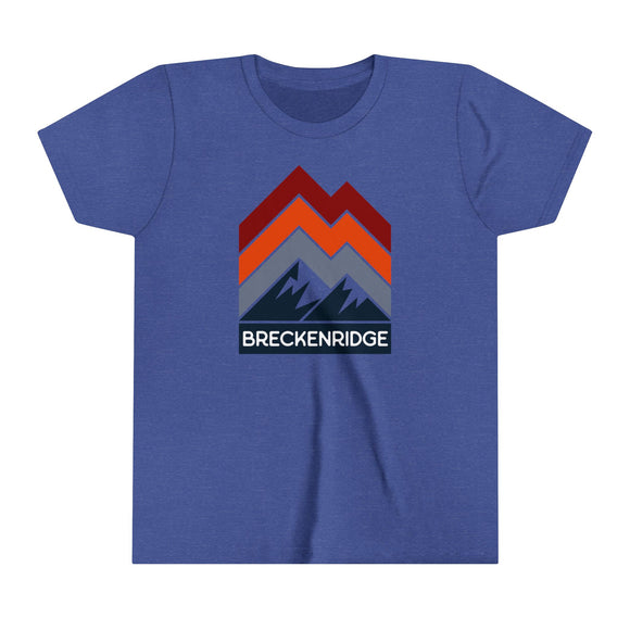 Breckenridge, Colorado Youth Shirt - Retro Mountain Breckenridge Kid's T-Shirt