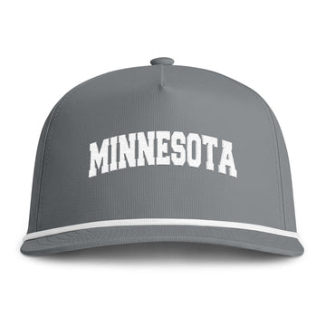 Buy granite Minnesota Embroidered Rope Hat - Vintage Sunwashed Rope Cap, Comfort Colors