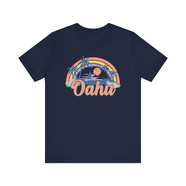 Oahu, Hawaii T-Shirt - Retro Beach Unisex Oahu Shirt