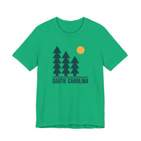 South Carolina T Shirt - Retro Trees South Carolina Tee - 0