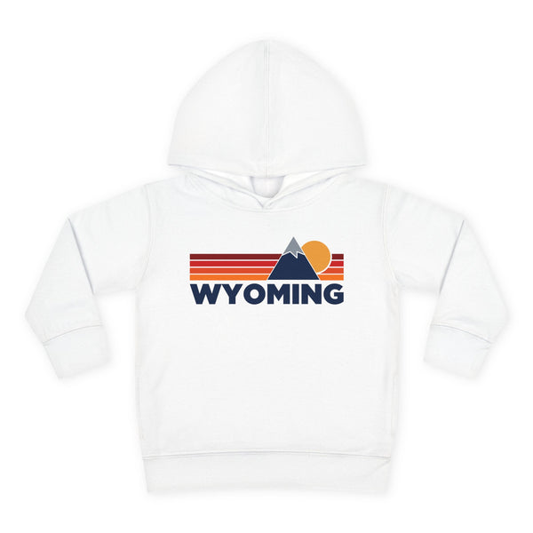 Wyoming Toddler Hoodie - Unisex Mountain Pullover Sweatshirt, Kids Hooded Jumper, Wyoming Souvenir