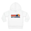 Wyoming Toddler Hoodie - Unisex Mountain Pullover Sweatshirt, Kids Hooded Jumper, Wyoming Souvenir