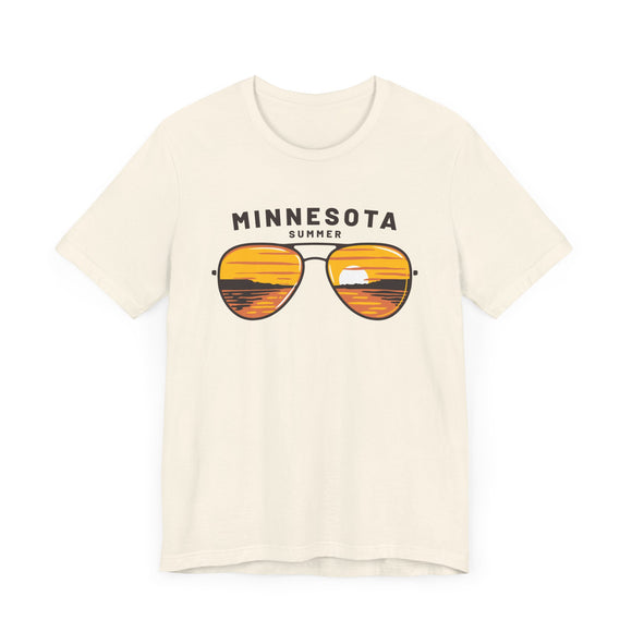 Minnesota T Shirt - Sunglasses Lake Graphic Minnesota Tee