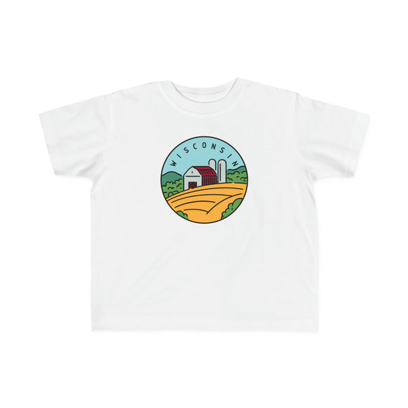 Wisconsin Toddler T-Shirt - Unisex Toddler Wisconsin Shirt