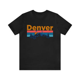 Denver, Colorado Shirt - Mountain Sunset Unisex Denver T-Shirt