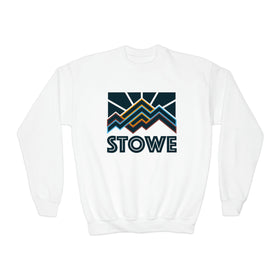 Stowe, Vermont Youth Sweatshirt - Unisex Kid's Stowe Crewneck Sweatshirt