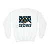 Stowe, Vermont Youth Sweatshirt - Unisex Kid's Stowe Crewneck Sweatshirt