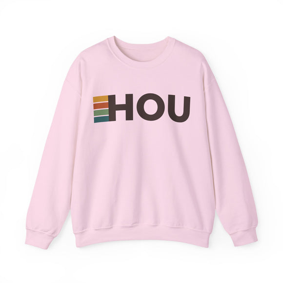 Houston, Texas HOU Retro Stripe Sweatshirt