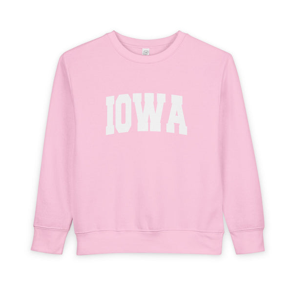 Iowa Toddler Sweatshirt - Iowa Toddler Crewneck Sweatshirt