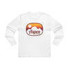 Aspen, Colorado Mens Base Long-sleeve Tee - Retro Ombre Heavy Weight Long Sleeve T-shirt