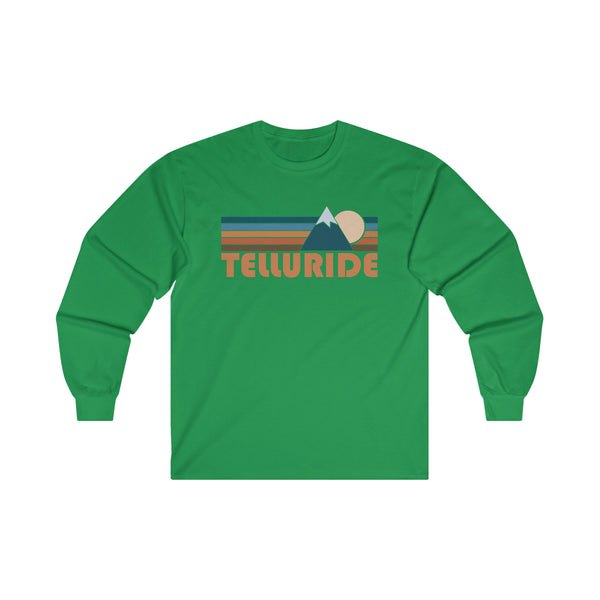 Telluride, Colorado Long Sleeve Shirt - Retro Unisex Telluride Long Sleeve Tee