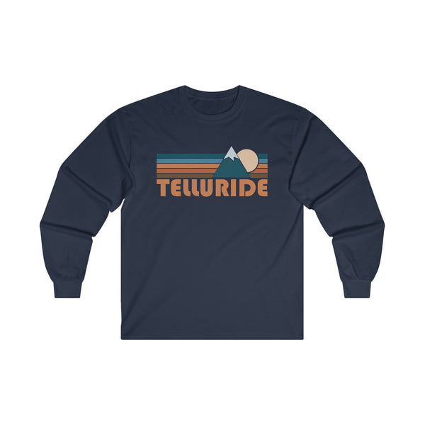Telluride, Colorado Long Sleeve Shirt - Retro Unisex Telluride Long Sleeve Tee