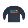 Telluride, Colorado Long Sleeve Shirt - Retro Unisex Telluride Long Sleeve Tee