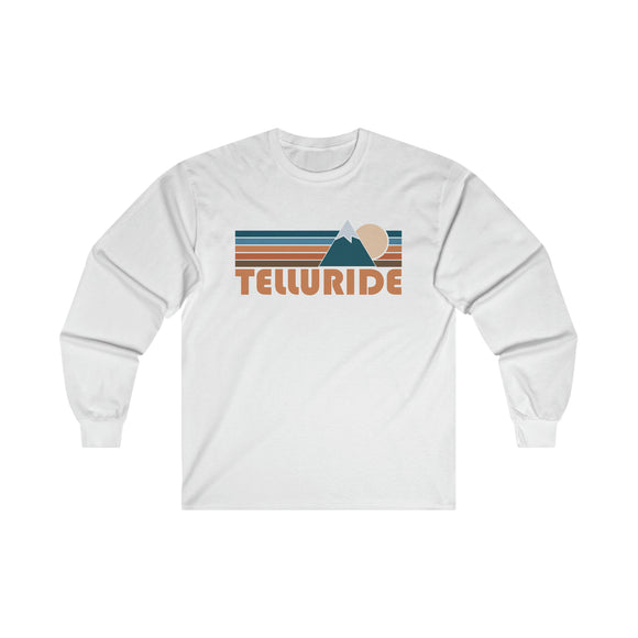 Telluride, Colorado Long Sleeve Shirt - Retro Unisex Telluride Long Sleeve Tee