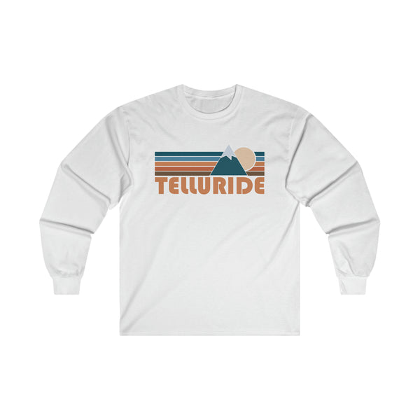 Telluride, Colorado Long Sleeve Shirt - Retro Unisex Telluride Long Sleeve Tee