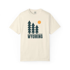 Wyoming T Shirt, Comfort Colors Cotton 100% Cotton Trees Tee