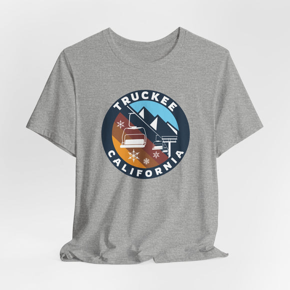Truckee, California T Shirt - Retro Ski Lift Tee