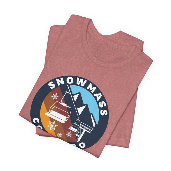 Snowmass, Colorado T Shirt - Retro Ski Lift Tee