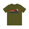 Retro Ouray, Colorado T-shirt, Mountain Tee, Vintage Ouray Unisex Jersey Shirt, Outdoor Hiking Apparel