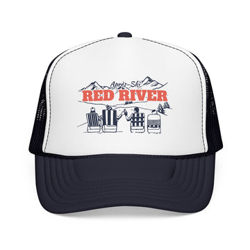 Red River, New Mexico Après-ski Trucker Hat — Foam Mesh Cap