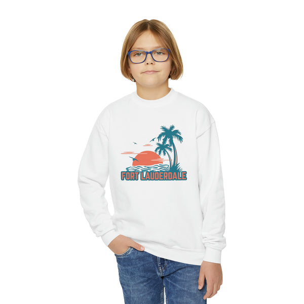 Fort Lauderdale, Florida Youth Sweatshirt - Unisex Kid's Fort Lauderdale Sweatshirt