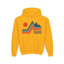Idaho Youth Hoodie - Retro Mountain Idaho Youth Sweatshirt-3