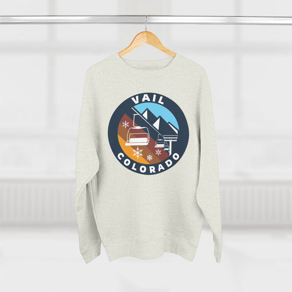 Premium Vail, Colorado Mountain Ski Lift Sweatshirt