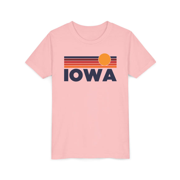 Iowa Youth T-Shirt — Retro Sun Tee
