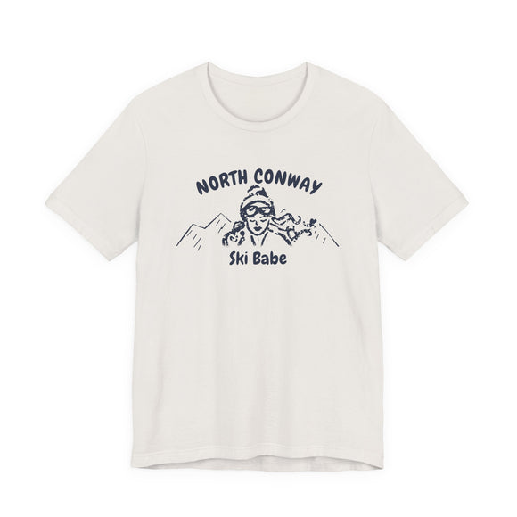 North Conway, New Hampshire Ski Babe T‑Shirt - Retro Skiing Graphic Tee