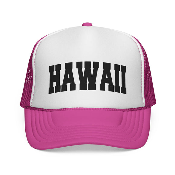 Hawaii Retro Collegiate Style Trucker Hat