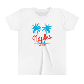 Naples, Florida Youth Shirt - Retro Palm Tree Naples Kid's T-Shirt