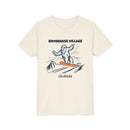 Snowmass Village, Colorado Yeti Snowboard Youth Tee - Kids Skiing Shirt-1