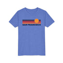San Francisco, California Youth T-Shirt — Retro Sun Tee-4
