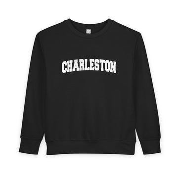 Buy black Charleston, South Carolina Toddler Sweatshirt - Charleston Toddler Crewneck Sweatshirt