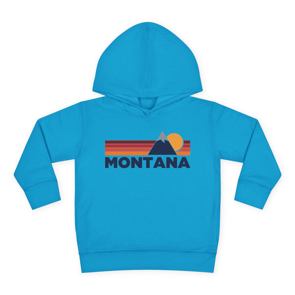 Montana Toddler Hoodie - Unisex Mountain Pullover Sweatshirt, Kids Hooded Jumper, Montana Souvenir