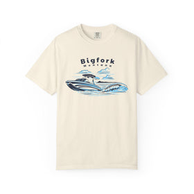 Bigfork, Montana T-Shirt, Comfort Colors 100% Cotton Wakeboard Boat Tee - 0