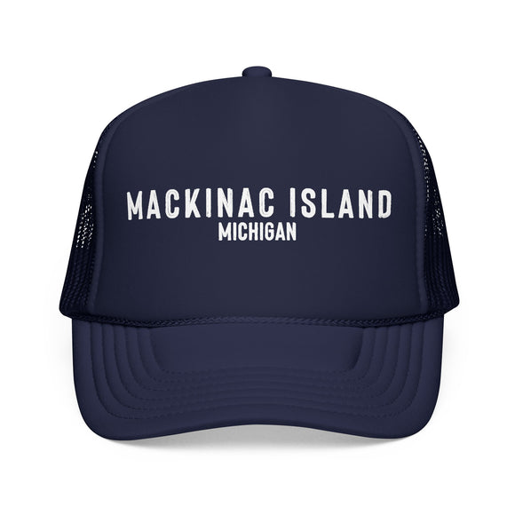 Mackinac Island, Michigan Trucker Hat - Foam Mackinac Island Cap