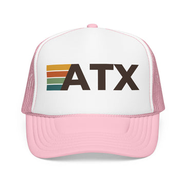 Buy light-pink-white Austin, Texas Trucker Hat - ATX retro cap