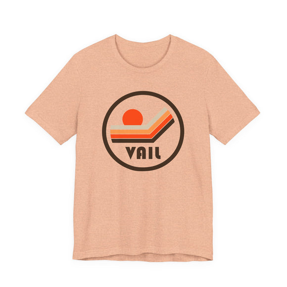 Vail, Colorado T-Shirt - Sunset Mountain Graphic Tee