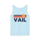 Vail, Colorado Retro Sunstripe Tank Top | Comfort Colors - 100% Cotton-4